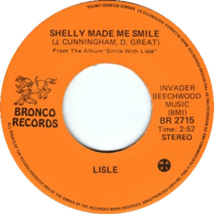 Lisle - Shelly Made Me Smile (45-Tours Usagé)