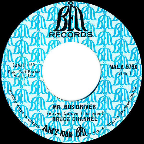 Bruce Channel - Mr Bus Driver / Its Me (45-Tours Usagé)