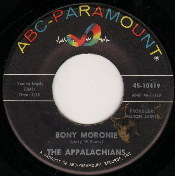 The Appalachians - Bony Moronie (45-Tours Usagé)