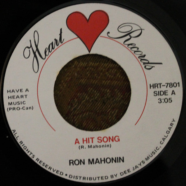 Ron Mahonin - A Hit Song (45-Tours Usagé)