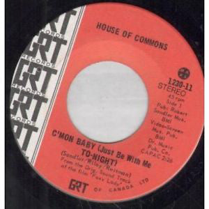 The House Of Commons (2) - Cmon Baby (just Be With Me To-night) (45-Tours Usagé)