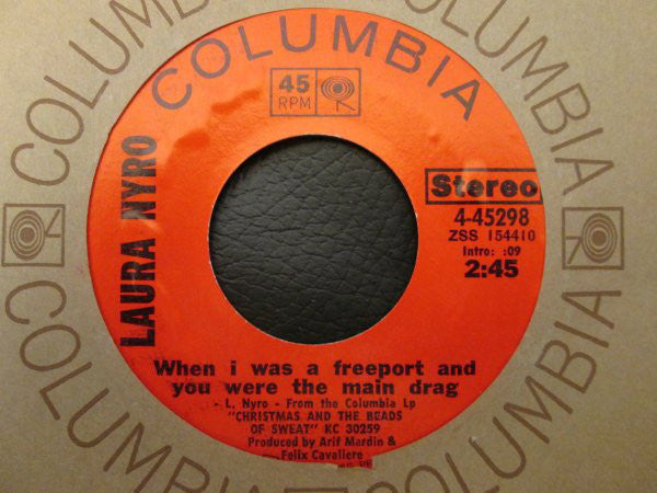 Laura Nyro - When I Was A Freeport And You Were The Main Drag / Been On A Train (45-Tours Usagé)