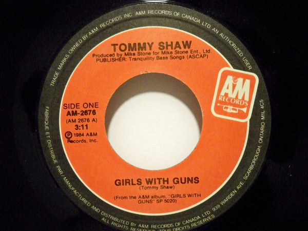 Tommy Shaw - Girls With Guns (45-Tours Usagé)