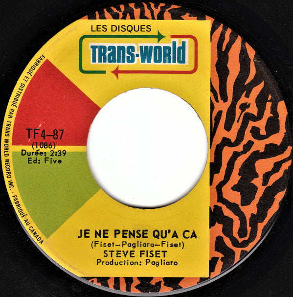 Steve Fiset - Je Ne Pense Qua Ca / Je Revis (45-Tours Usagé)