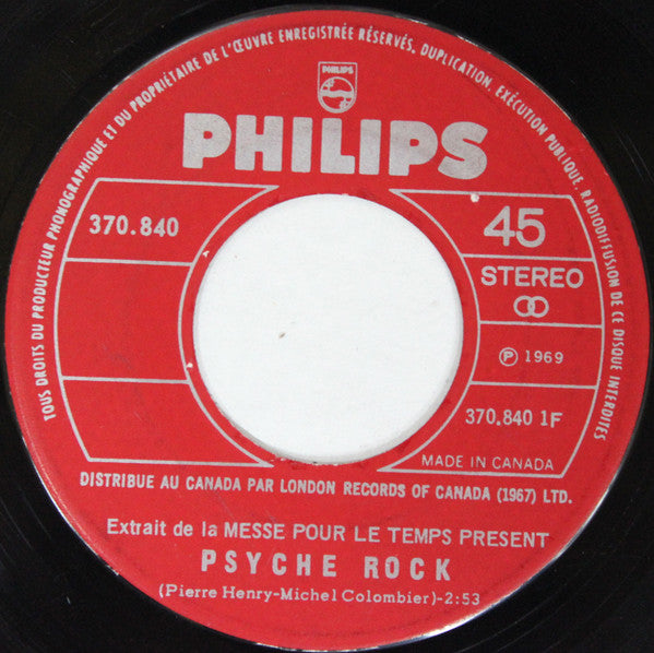 Pierre Henry And Michel Colombier - Psyche Rock (45-Tours Usagé)