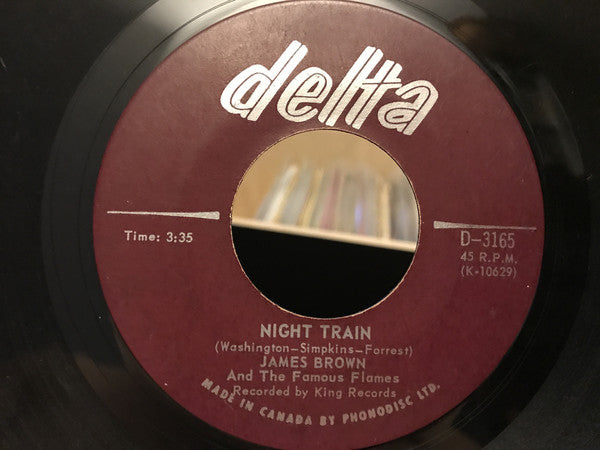 James Brown And The Famous Flames - Night Train / Why Does Everything Happen To Me (45-Tours Usagé)