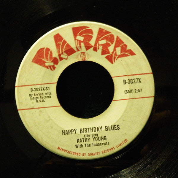 Kathy Young With The Innocents (2) - Happy Birthday Blues / Someone To Love (45-Tours Usagé)