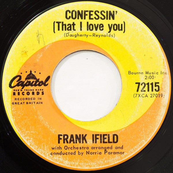 Frank Ifield - Confessin (that I Love You) (45-Tours Usagé)