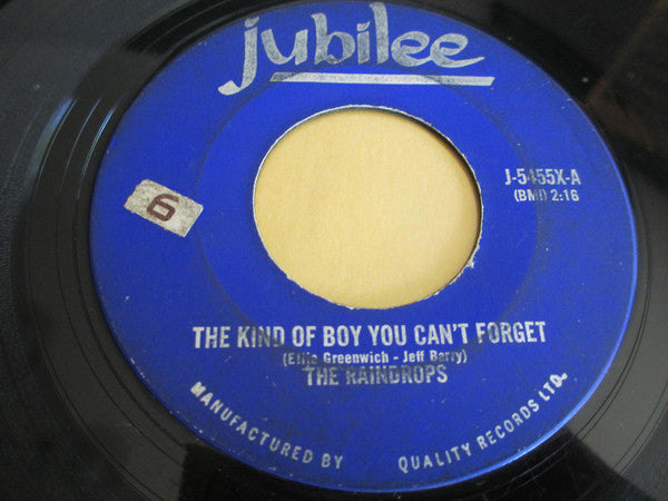 The Raindrops - The Kind Of Boy You Cant Forget (45-Tours Usagé)