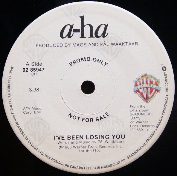 A-ha - Ive Been Losing You (45-Tours Usagé)