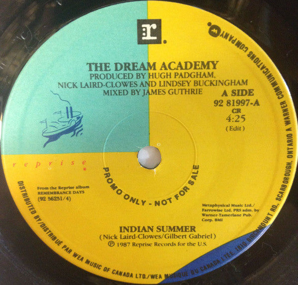 The Dream Academy - Indian Summer (45-Tours Usagé)