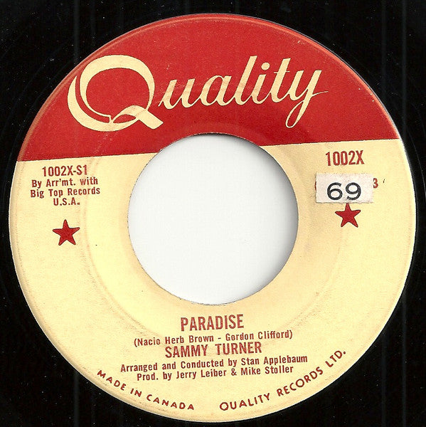 Sammy Turner - Paradise (45-Tours Usagé)