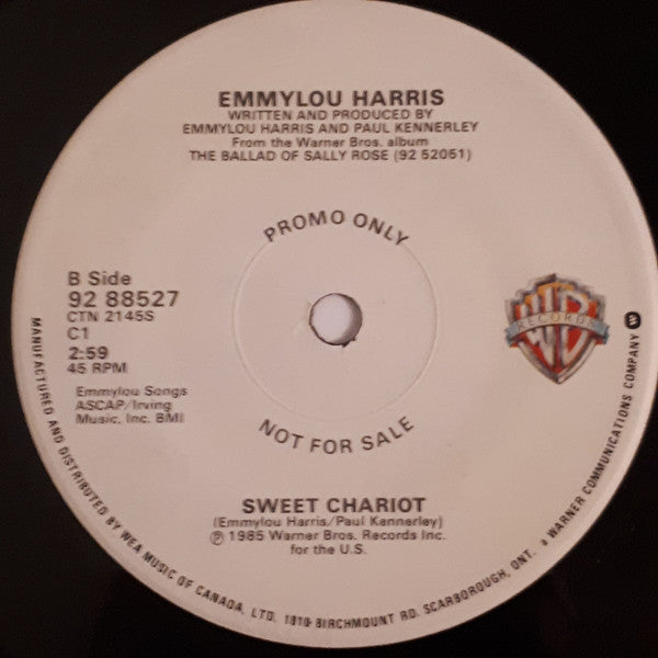 Emmylou Harris - Sweet Chariot / Timberline (45-Tours Usagé)