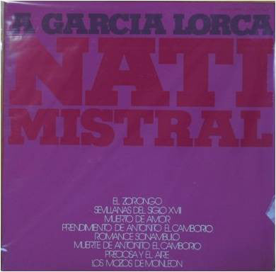 Nati Mistral - A Garcia Lorca (Vinyle Usagé)