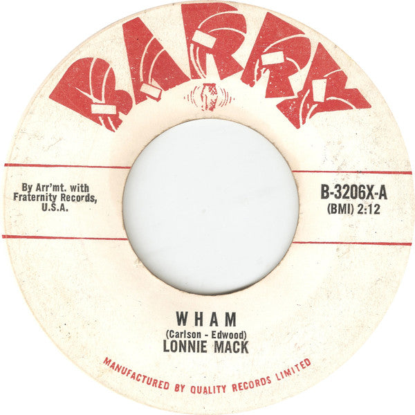 Lonnie Mack - Wham / Suzie-q (45-Tours Usagé)