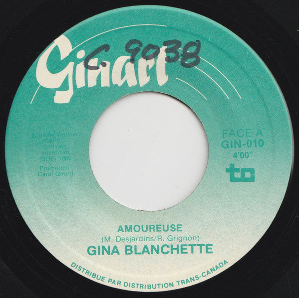 Gina Blanchette - Amoureuse (45-Tours Usagé)