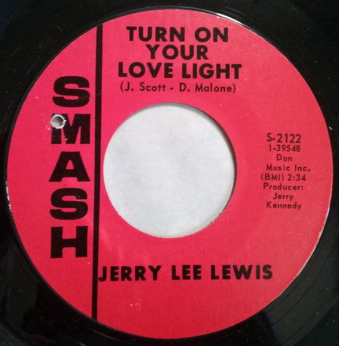 Jerry Lee Lewis - Turn On Your Love Light (45-Tours Usagé)