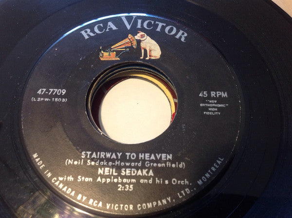 Neil Sedaka With Stan Applebaum And His Orchestra - Stairway To Heaven / Forty Winks Away (45-Tours Usagé)