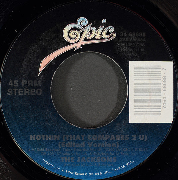 The Jacksons - Nothin (that Compares 2 U) (edited Version) (45-Tours Usagé)