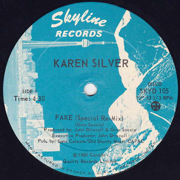 Karen Silver - Fake (Special Re Mix) (Vinyle Usagé)