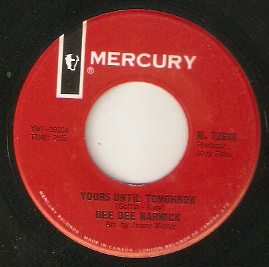 Dee Dee Warwick - Yours Until Tomorrow / Im Gonna Make You Love Me (45-Tours Usagé)