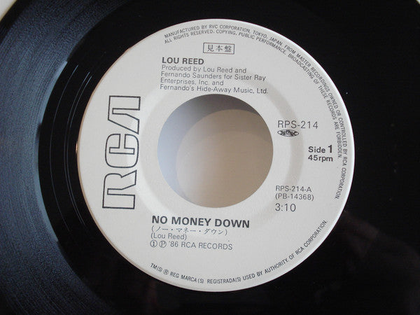 Lou Reed - No Money Down (45-Tours Usagé)