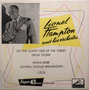 Lionel Hampton And His Orchestra - On The Sunny Side Of The Street (45-Tours Usagé)