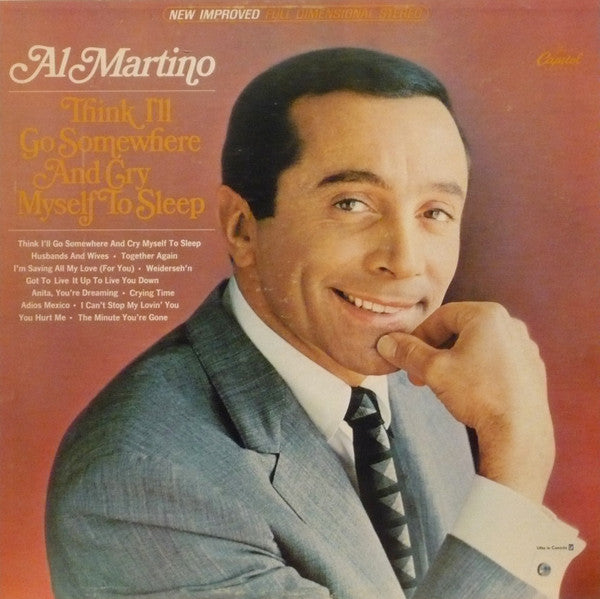 Al Martino - Think Ill Go Somewhere And Cry Myself To Sleep (Vinyle Usagé)