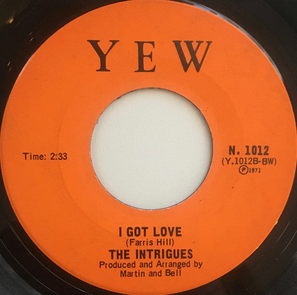 The Intrigues - The Language Of Love / I Got Love (45-Tours Usagé)