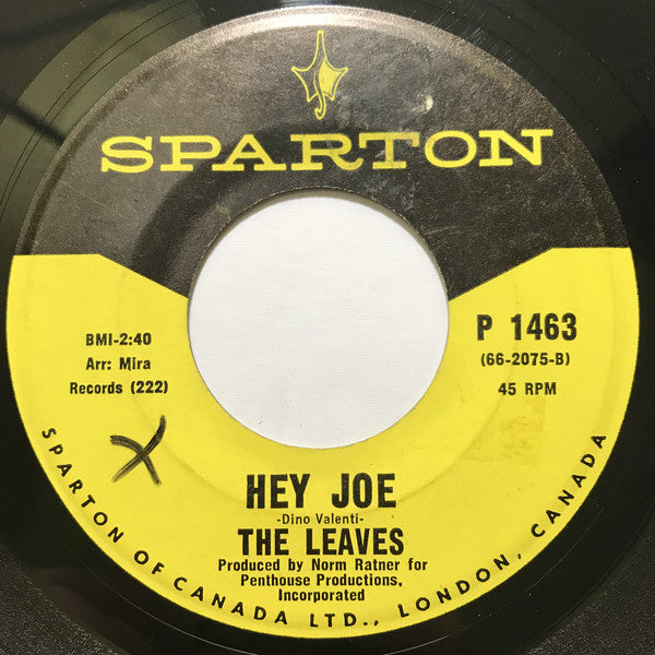 The Leaves - Hey Joe (45-Tours Usagé)