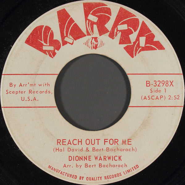 Dionne Warwick - Reach Out For Me (45-Tours Usagé)