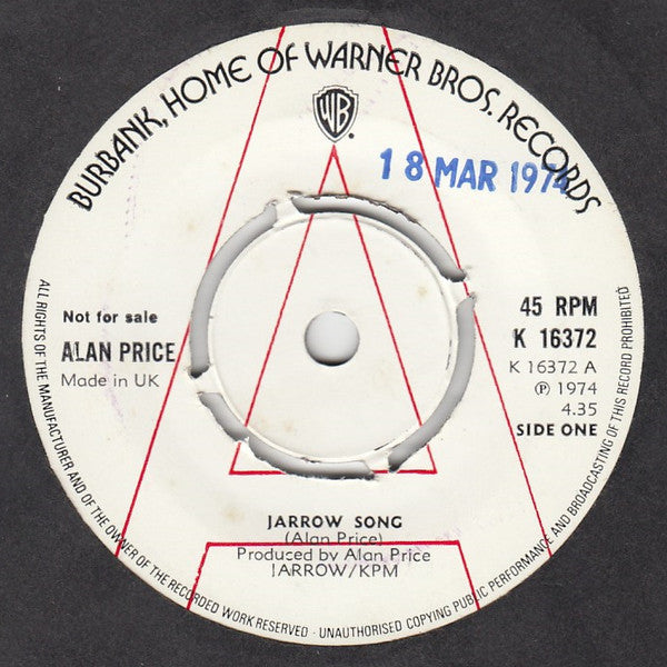 Alan Price - Jarrow Song (45-Tours Usagé)