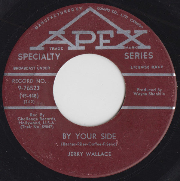 Jerry Wallace With The Jewels - Primrose Lane / By Your Side (45-Tours Usagé)