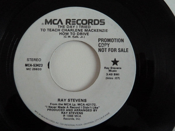 Ray Stevens - The Day I Tried To Teach Charlene Mackenzie How To Drive (45-Tours Usagé)