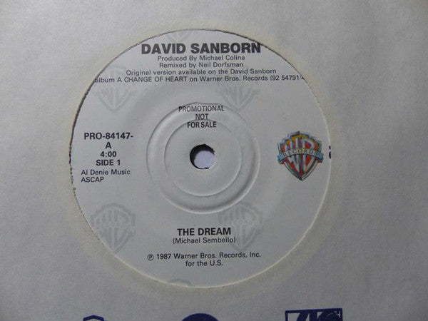 David Sanborn - The Dream (45-Tours Usagé)