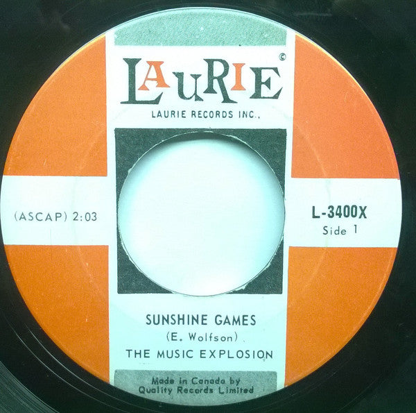 The Music Explosion - Sunshine Games (45-Tours Usagé)