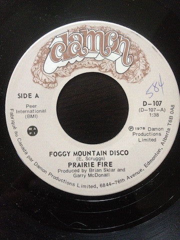 The Prairie Fire Band - Foggy Mountain Disco (45-Tours Usagé)