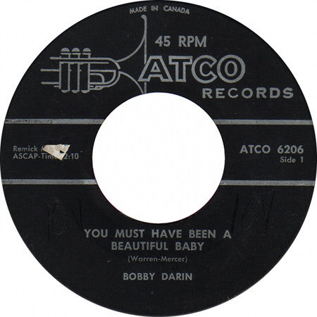 Bobby Darin - You Must Have Been A Beautiful Baby (45-Tours Usagé)