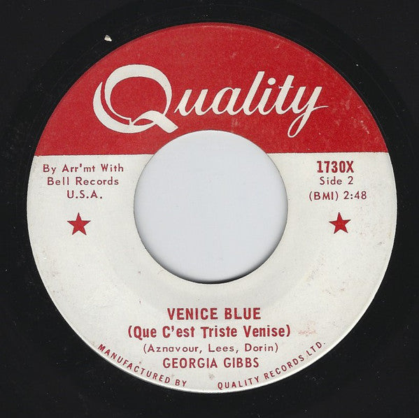 Georgia Gibbs - Venice Blue (45-Tours Usagé)