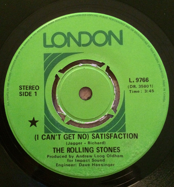 The Rolling Stones - (i Cant Get No) Satisfaction (45-Tours Usagé)