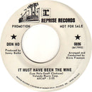 Don Ho - Questions / It Must Have Been The Wine (45-Tours Usagé)