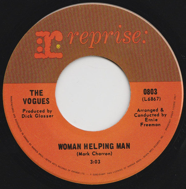 The Vogues - Woman Helping Man (45-Tours Usagé)