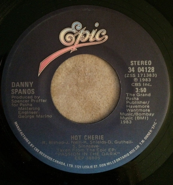 Danny Spanos - Hot Cherie (45-Tours Usagé)