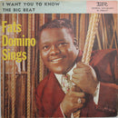 Fats Domino - The Big Beat / I Want You To Know (45-Tours Usagé)