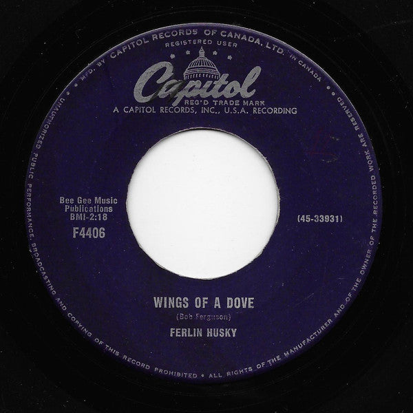 Ferlin Husky - Wings Of A Dove (45-Tours Usagé)