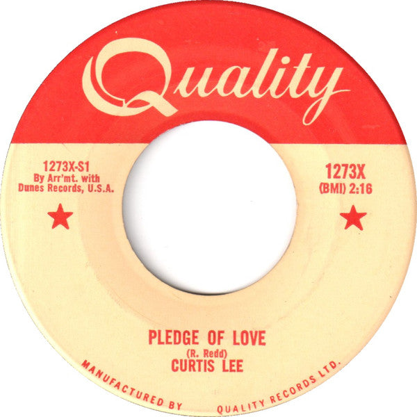 Curtis Lee - Pledge Of Love (45-Tours Usagé)
