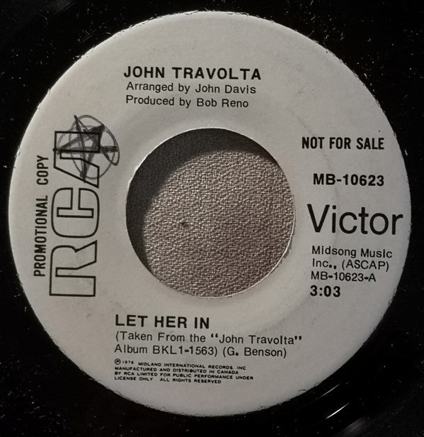 John Travolta - Let Her In / Big Trouble (45-Tours Usagé)