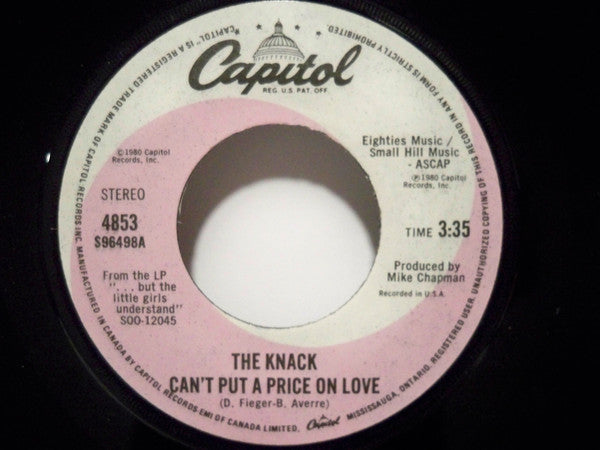 The Knack (3) - Cant Put A Price On Love (45-Tours Usagé)
