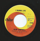 Glen Campbell - I Wanna Live / Thats All That Matters (45-Tours Usagé)