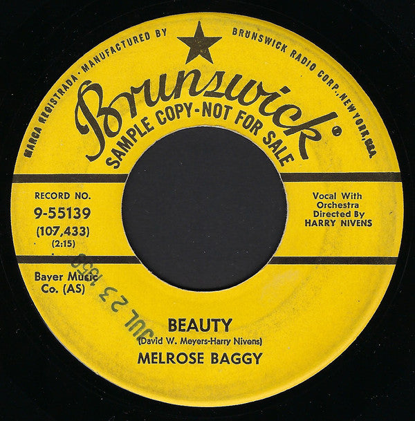 Melrose Baggy - Beauty / Sighin (45-Tours Usagé)